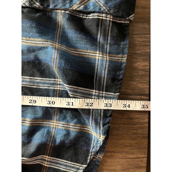 Gibson Plaid Long Sleeve Size 2XL Western Button Down Pearl Snap Shirt Cowboy - Picture 7 of 7